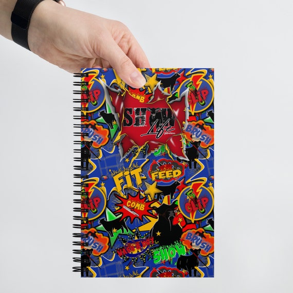 Stock show Spiral notebook, show cattle, showing livestock, show heifer, show steer, cow, gift, journaling, show mom, show dad