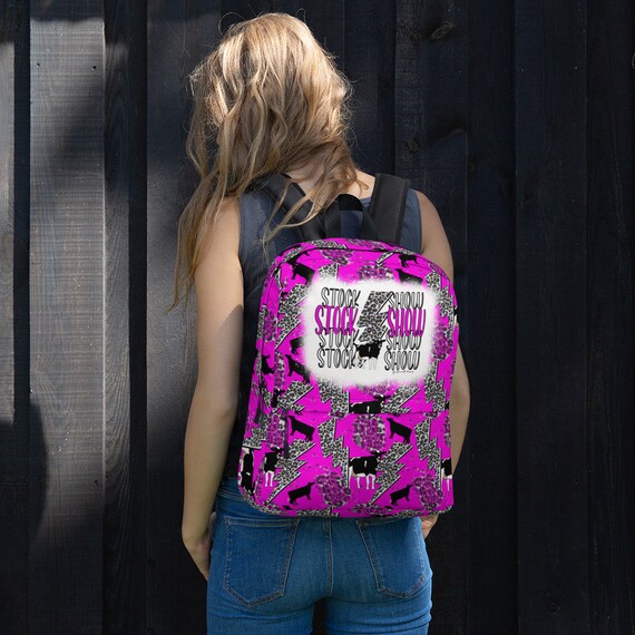 Stock show Backpack, Holstein cow, dairy cow, showing livestock, show mom, show dad, gift,