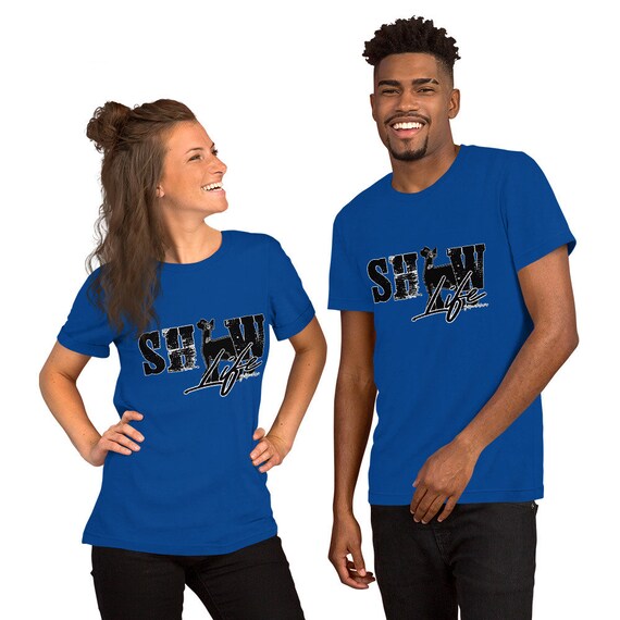 Show life with sheep, Unisex t-shirt, show lamb, showing livestock, stock show, show mom, show dad, gift, ewe