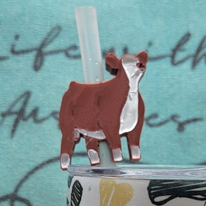 Hereford straw buddy, Red, Black, Heifer, steer, Hereford, Simmental, stock show, showing livestock, gift, show mom, show dad, show cattle