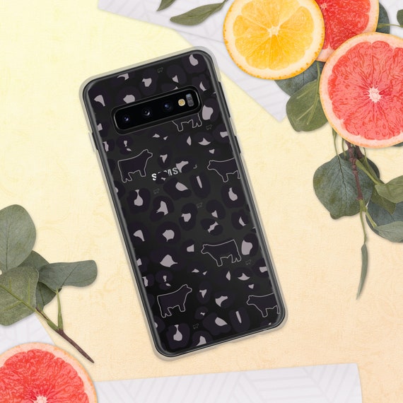 Show Steer leopard print Samsung Phone Case, stock show, show steer, show mom, gift for her