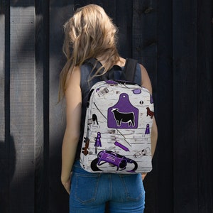 Simmental Backpack, show cattle, stock show, showing, heifer, steer, show mom, show dad, livestock, cow