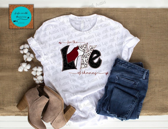 For the love of showing Unisex Jersey Short Sleeve Tee, Hereford, show heifer, show steer, show mom, gift for her