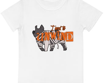 J’ai besoin de me détendre avec un cochon de spectacle, un t-shirt à col d’équipage pour enfants, un spectacle de bétail, montrant du bétail, un cochon d’exposition, un porcelet, une truie, une mère de spectacle
