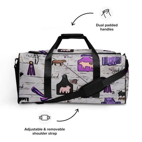Show Pig Duffle bag, stock show, show pigs, pigs, show mom, show dad, livestock, farm animal