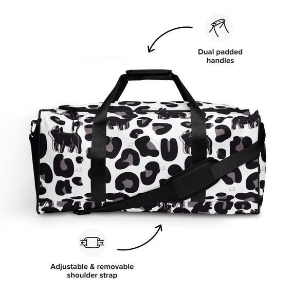 Leopard and pigs Duffle bag, stock show, show pigs, show mom, gift, showing livestock, sow, gilt