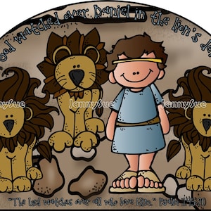 God watched over Daniel in the Lion&#39;s Den Bible craft for kids