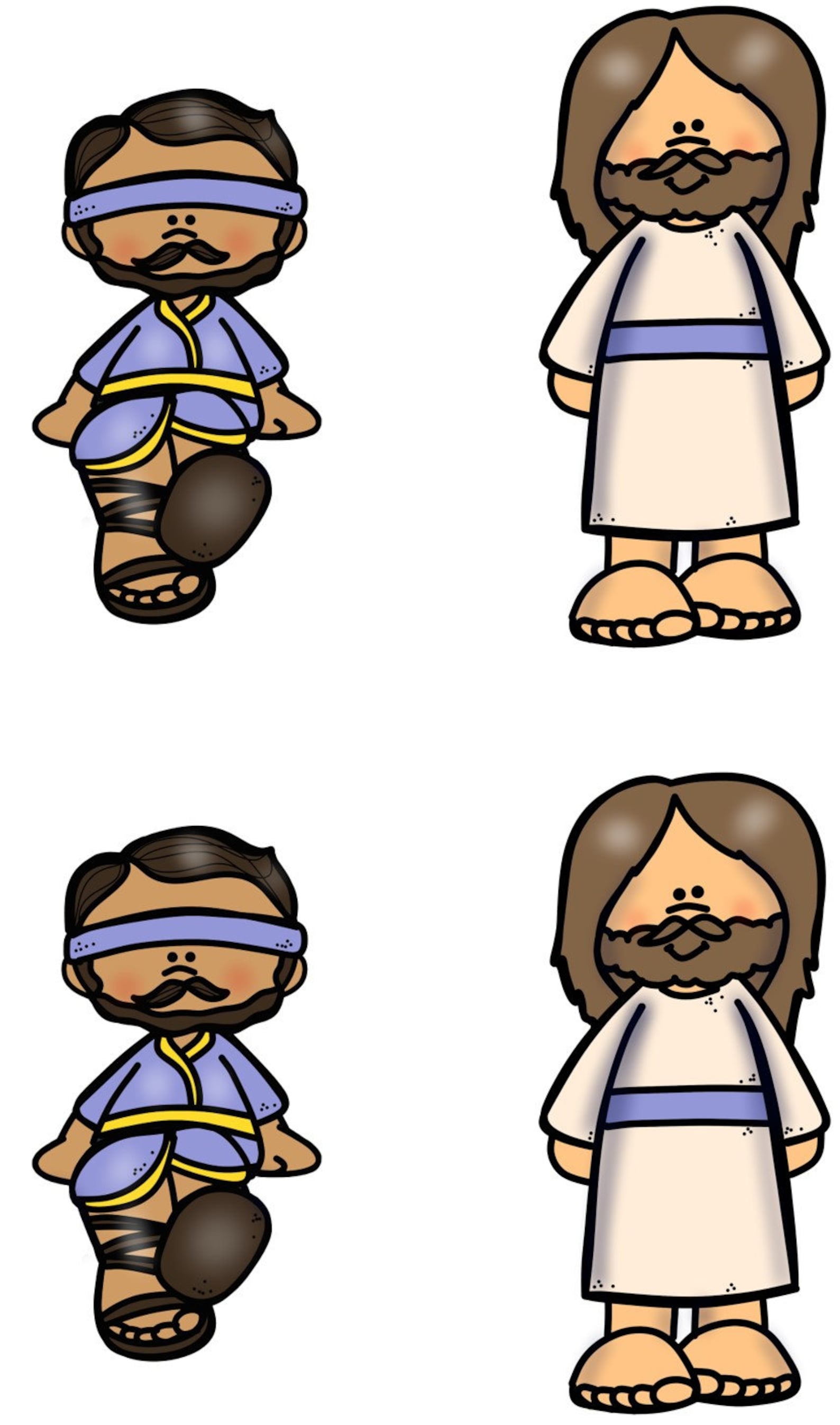 Zacchaeus and Jesus Bible Craft and Color Sheet - Etsy