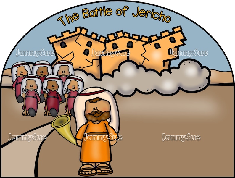 Joshua and the Battle of Jericho Easy Bible Story Craft for Kids Etsy