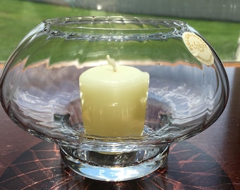 Optika Lenox Crystal Votive Holder: Full Lead Crystal Vintage