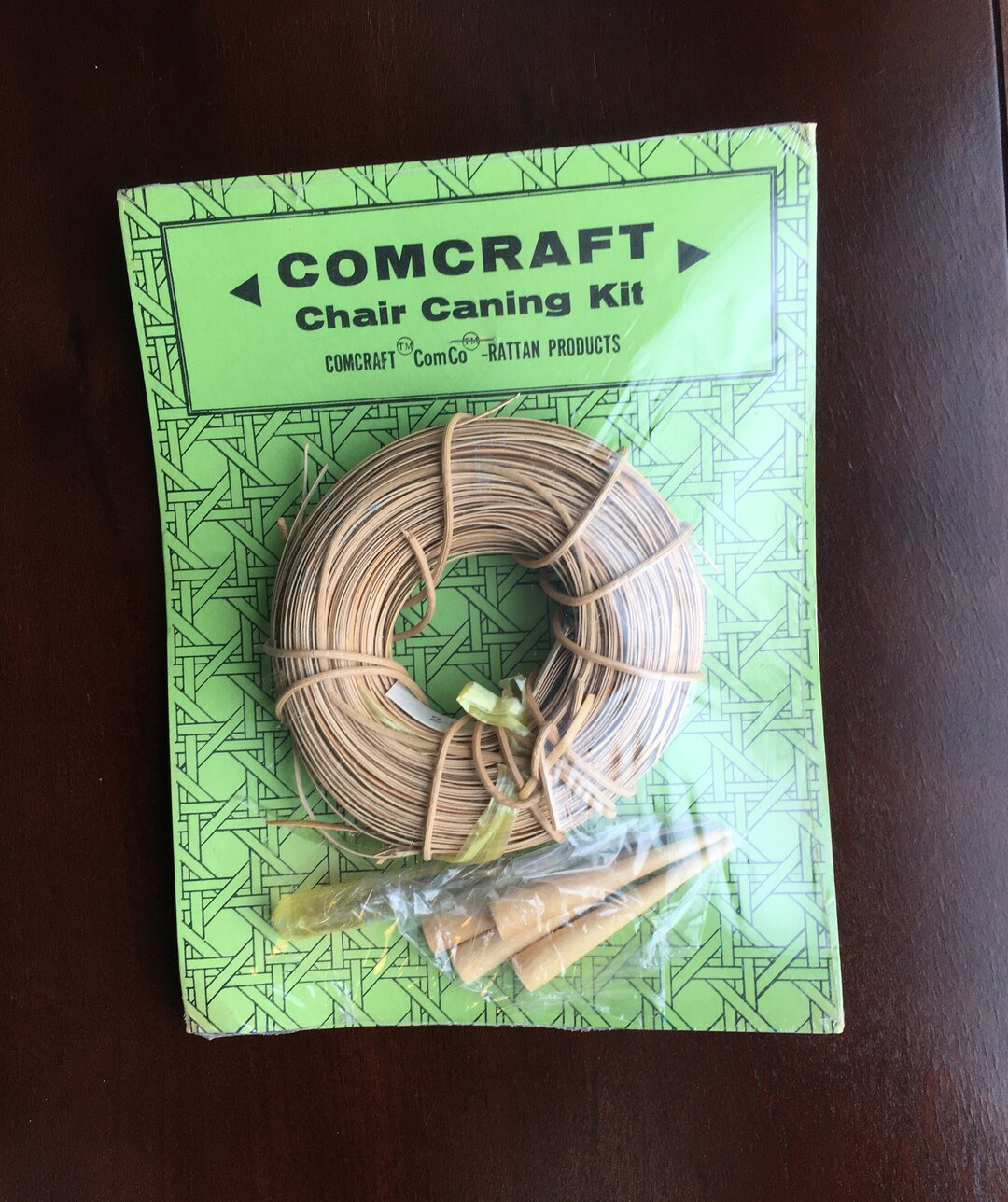 Vintage Chair Caning Kit Rattan Comcraft Products Etsy
