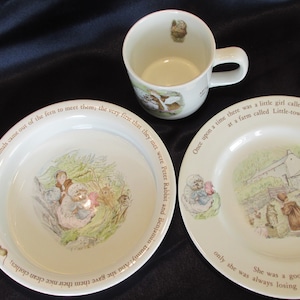 Beatrix Potter Mrs. Tiggy-Winkle Nursery Set: Wedgwood Porcelain Dinnerware