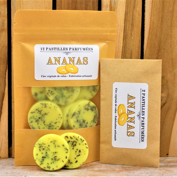 ANANAS - Pastilles parfumées - Cire végétale de colza - Fondants de cire parfumés