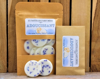 ADOUCISSANT - Pastilles parfumées - Cire de colza - Fondants de cire végétale.