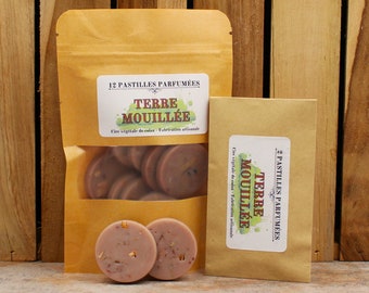 WET EARTH - Scented pastilles - Rapeseed wax - Vegetable wax melts.