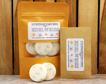 EDELWEISS - Pastillas aromáticas - Cera de colza - Cera vegetal para derretir.