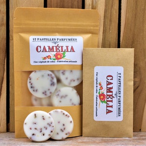 CAMÉLIA - Scented pastilles - Vegetable rapeseed wax - Scented wax melts