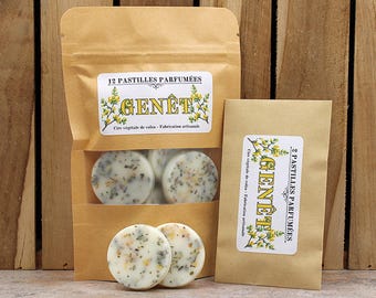 Escoba - Pastillas perfumadas - Cera de colza - Pastillas de cera vegetal.