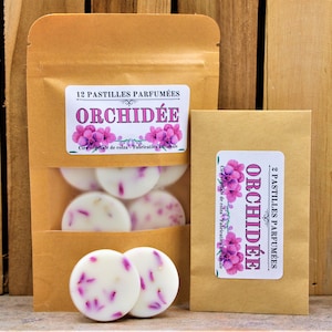 ORCHID - Scented pastilles - Rapeseed wax - Vegetable wax melts.