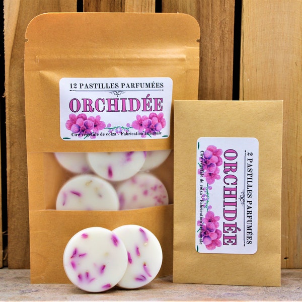 ORCHIDÉE - Pastilles parfumées - Cire de colza - Fondants de cire végétale.