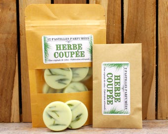 CUT GRASS - Scented lozenges - Rapeseed wax - Vegetable wax melts.