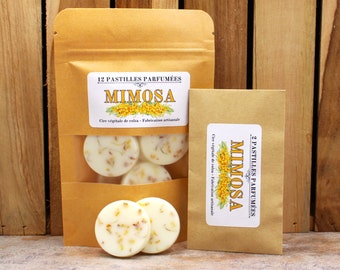 MIMOSA - Pastilles parfumées - Fondants de cire parfumés - Cire végétale de colza