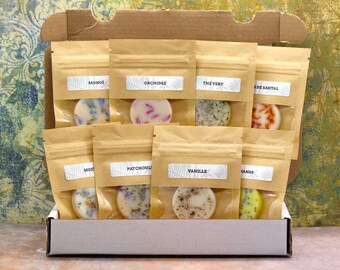 "Beta" DISCOVERY SET - 8 Perfumes - Scented pastilles - Scented wax melts - Rapeseed vegetable wax - Gift idea.