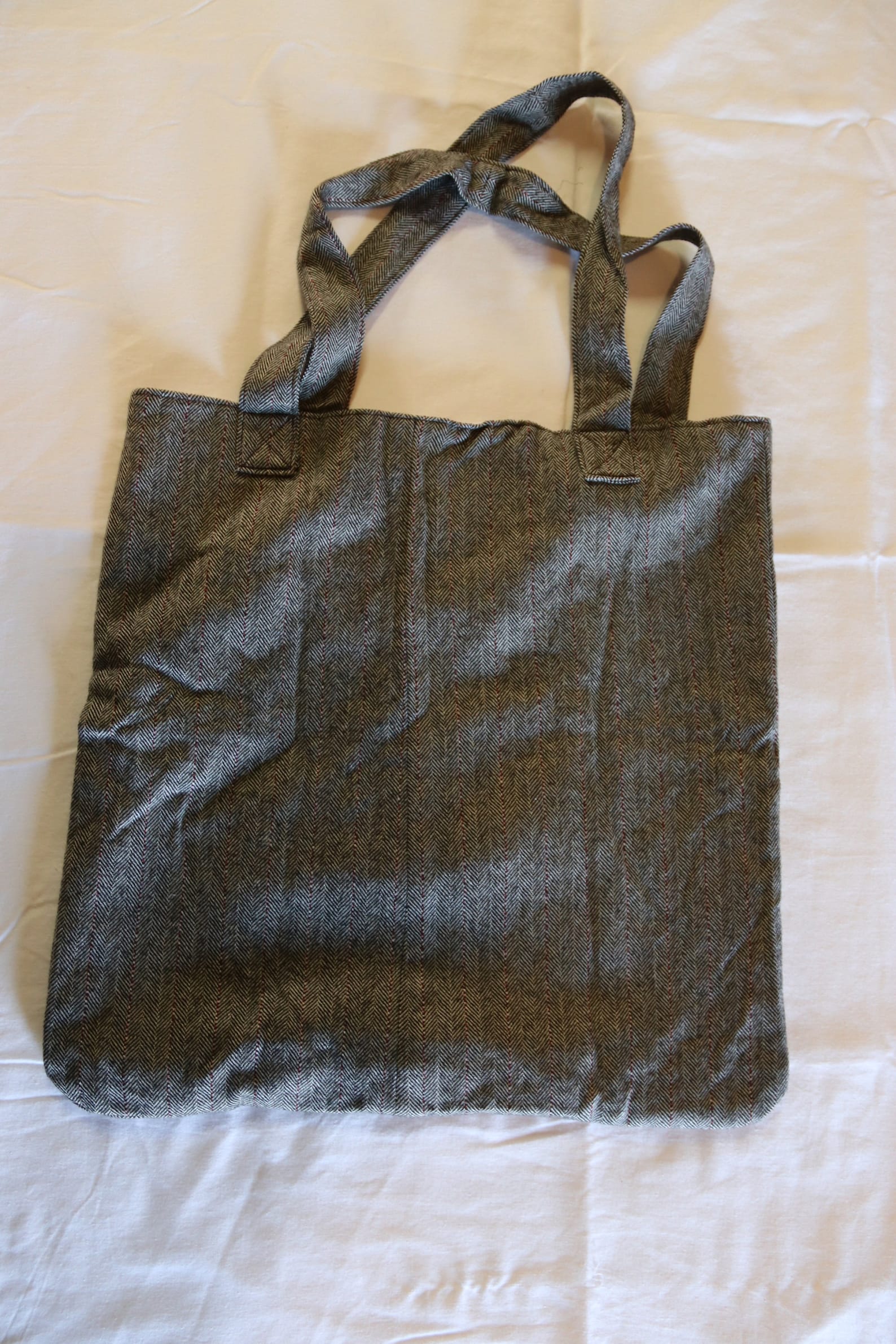 Large sturdy shoulder bag with front pocket | Etsy