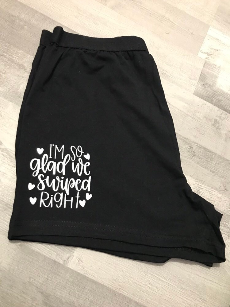 Image of Tinder Boxers, Valentines Gift, Gift For Men, Personalised, Personalised Boxers. Men’S Husband Boyfriend Gift. Match