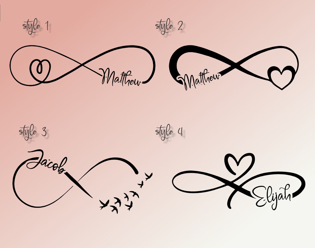 Custom Infinity Temporary Personalized Name Tattoo HEART - Etsy Ireland Custom Infinity Temporary Personalized Name Tattoo HEART - Etsy Ireland