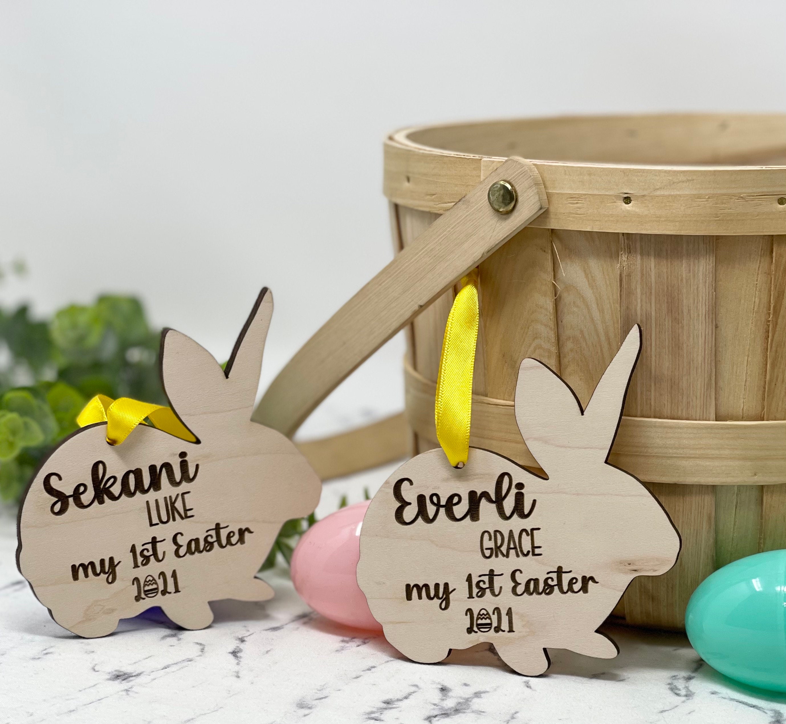 My First Easter Easter Basket Stuffers Personalized Bunny Etsy