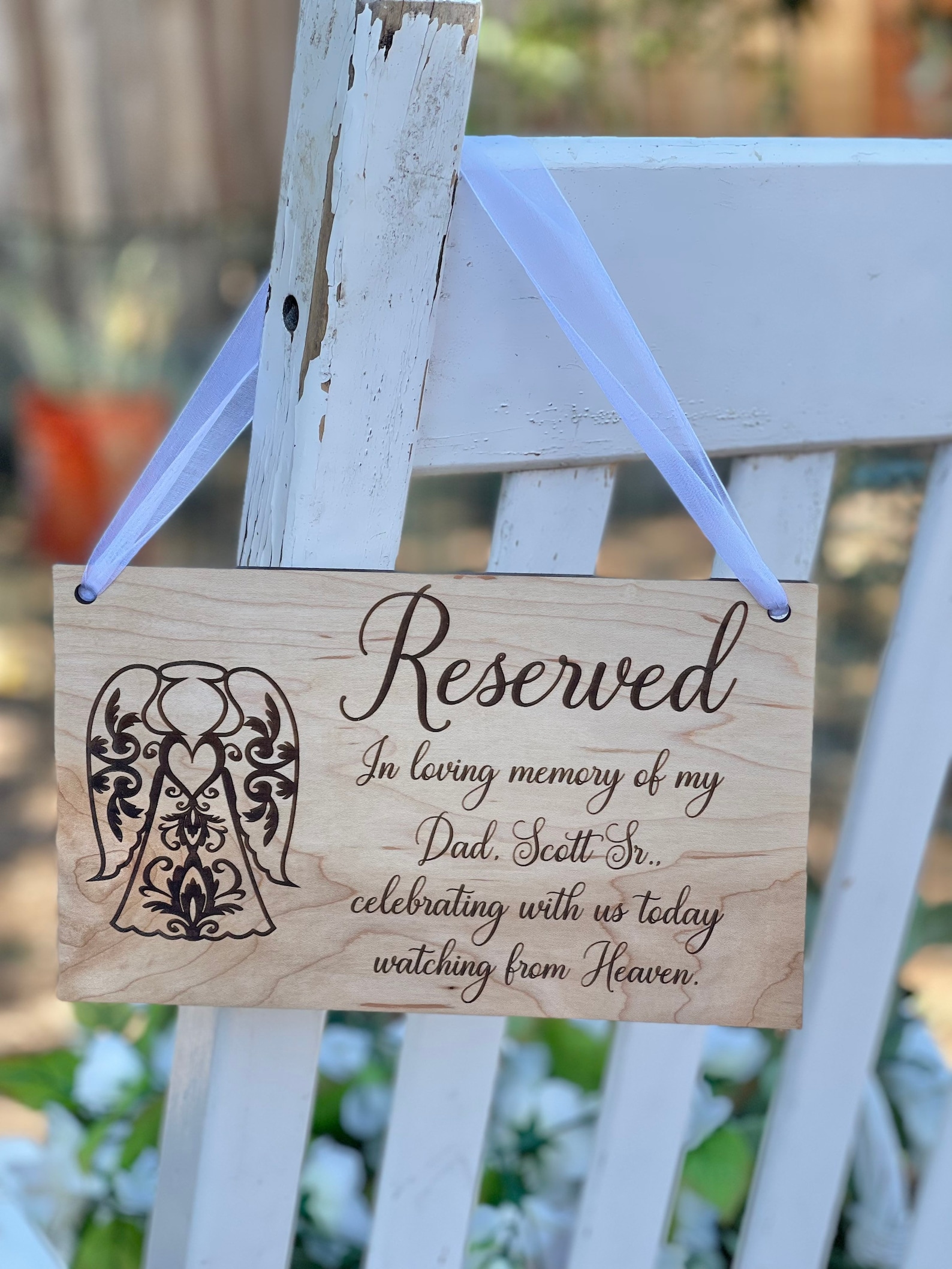 Reserved Sign For Wedding Pew Decoration for Wedding Etsy