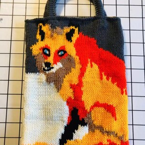 Handmade Knit Cute Fox bag