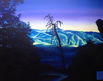Life and Death (high quality print of original acrylic painting) Yosemite National Park- Yosemite, California