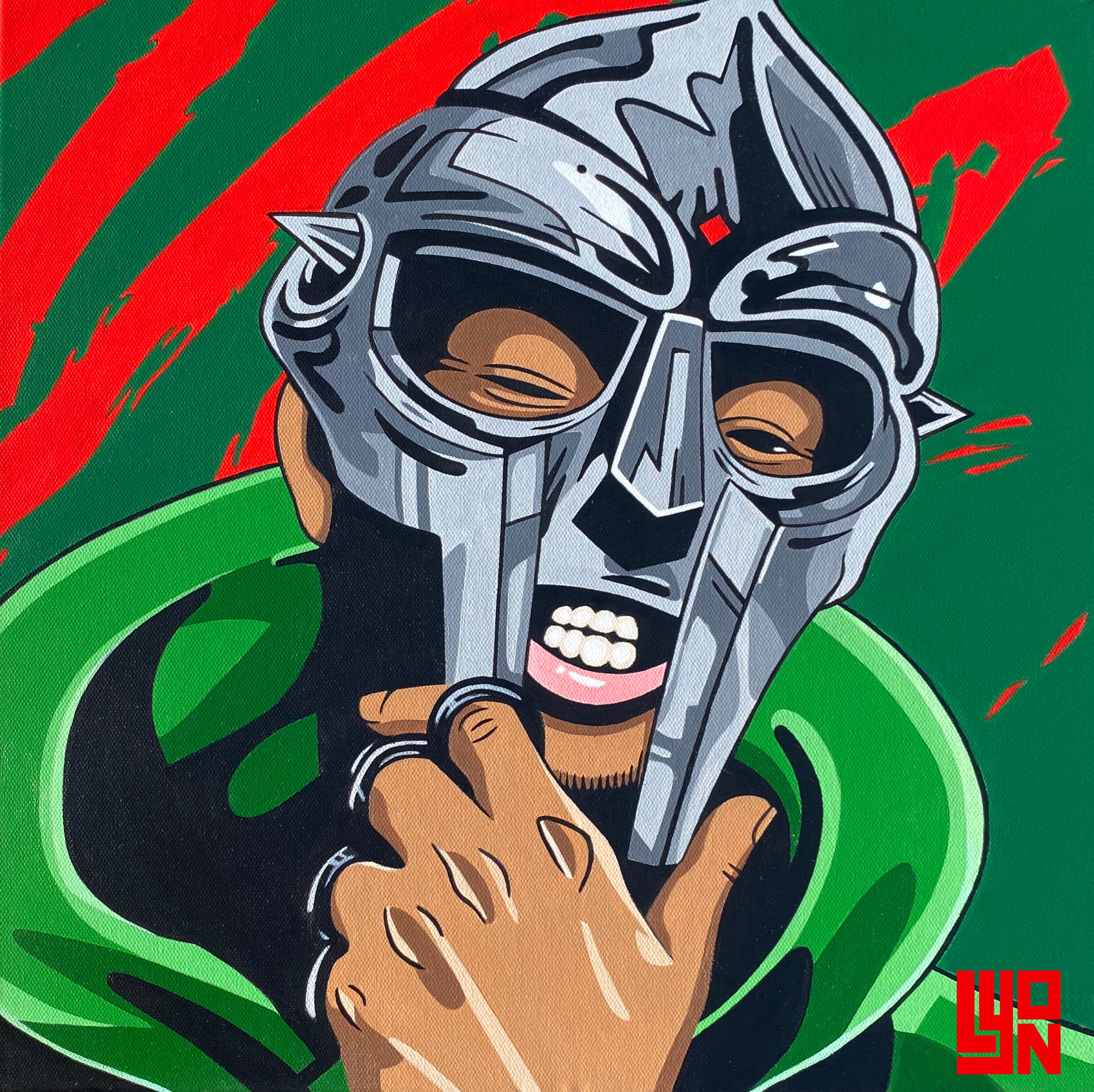 MF DOOM Print of Original Acrylic Painting - Etsy Sweden