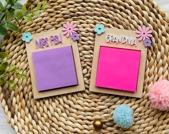 Porta notas adhesivas / Regalo personalizado / Regalo para maestros / Decoración de escritorio / Regalo de Navidad / Regalo para mamá / Regalo de enfermera / Regalo de oficina