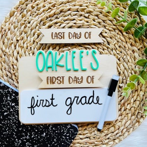 Interchangeable Back To School Sign, Personalized Sign, Kids Sign, First & Last Day Back to School, Back to School Photo Prop