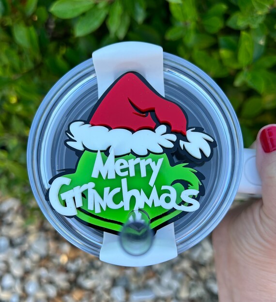 Stanley Cup Name Plate, Stanley Name Tag, Personalized Tumbler Name Tag,  Stanley Topper, Stanley Accessories, Grinch Name Plate, Grinch 