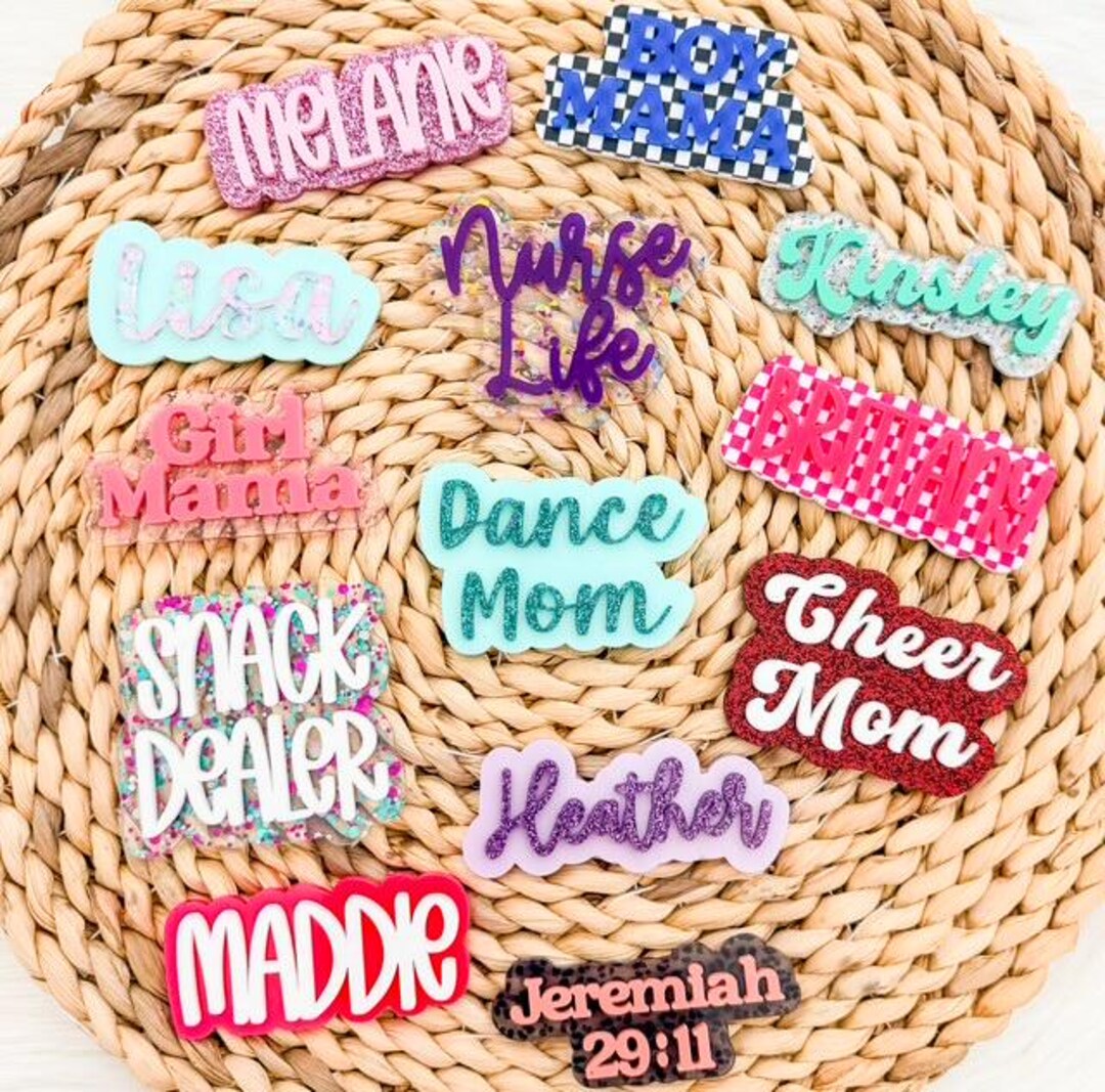 Personalized Acrylic Bogg Bag Tags | Custom Name Charm for Bogg Bag - Etsy