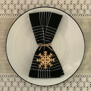 Christmas Snowflake Place Cards, Place Cards, Christmas Decorations, Laser Cut Decor