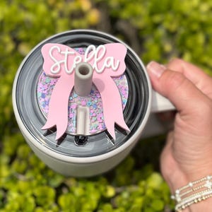 Brumate Personalized Name Plate | Personalized Tumbler Plate | 30 oz, 40oz Brumate Era Cup Topper | Personalized Plate Brumate name topper