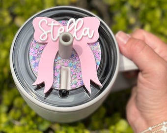 Placa de nombre personalizada Brumate / Plato para vaso / Adorno para taza Brumate Era de 30 oz y 40 oz / Adorno personalizado