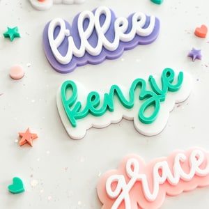 Personalized Name Hair Clip, Name Clip, Personalized Hair Bow, Alligator Clip, Personalized Barrette, Hair Accessory, Claw Clip, Hair Clip