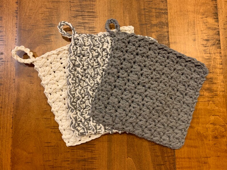 Crocheted Pot Holder Crocheted Hot Pad Crocheted Trivet Etsy