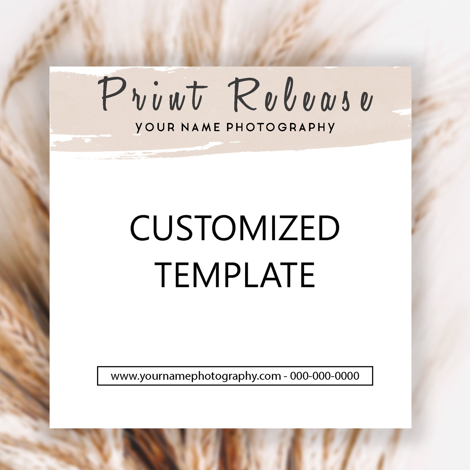 Customized Template in Etsy
