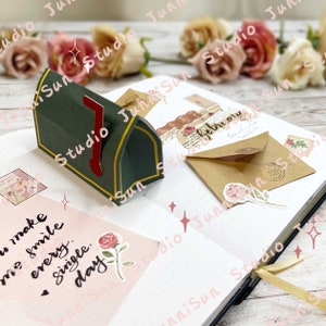 Mailbox + Love Letter POP-UP Card Template | JunniSun Bullet Journal