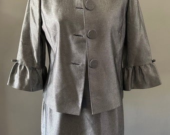 Vintage Silver Tahari Suit