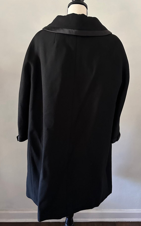 50's/60's Vintage Black Coat - image 3