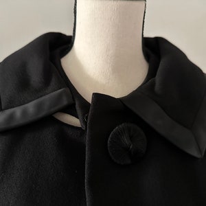 50's/60's Vintage Black Coat image 7