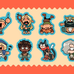 Dungeon Meshi-stickervel (PREORDER)